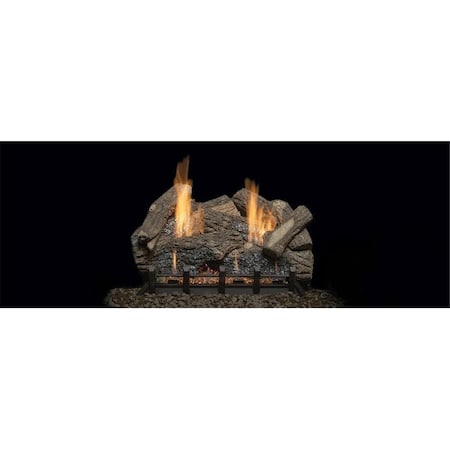 Monessen 18 in. Highland Oak Refractory Log Set for Natural Blaze VF Burner - 7 Piece HO18-R
